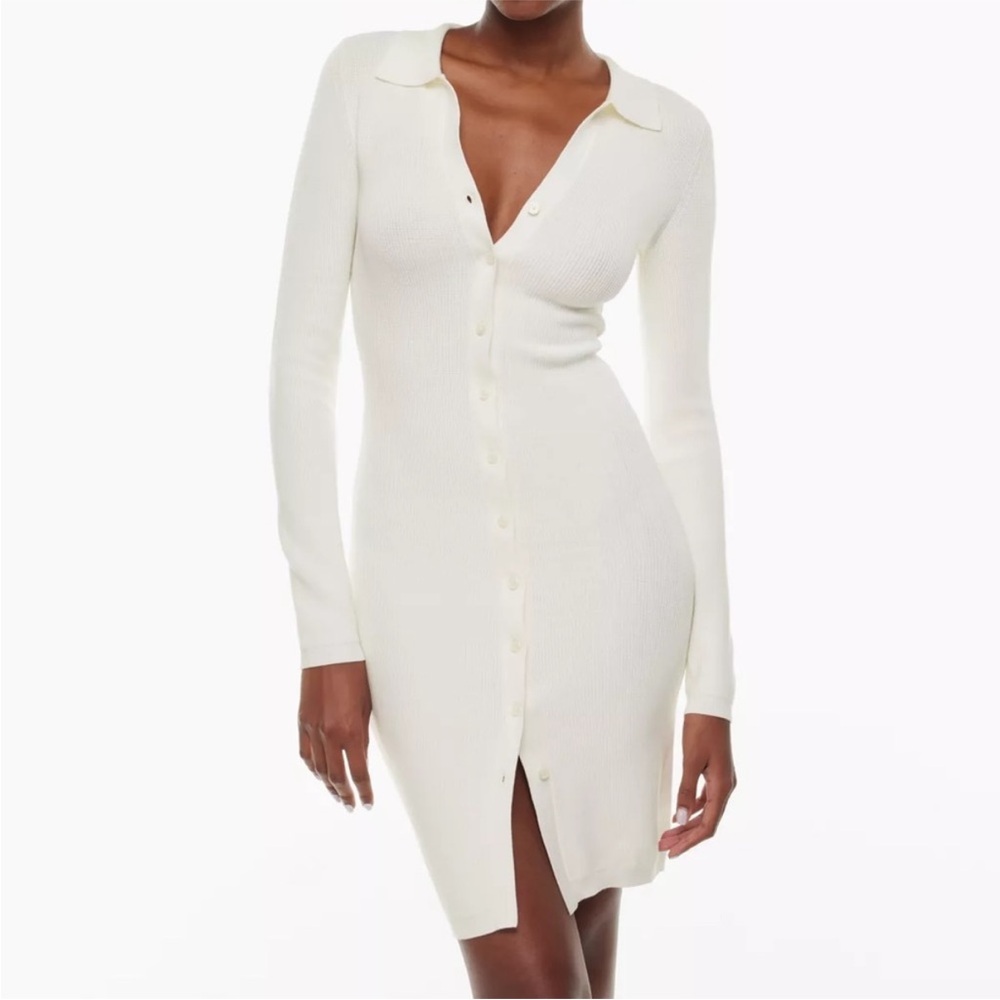 Aritzia Sweater Button-Up Dress NWT